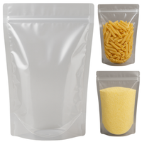 DOYPACK 1000ML PRZEZROCZYSTY WORECZEK STOJĄCY ZE STRUNĄ ZIP 100 SZTUK