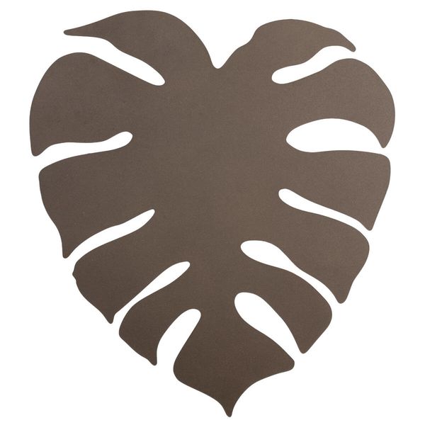 Lampa ścienna do gabinetu Monstera 5719 listek metalowa brązowa zdjęcie 1