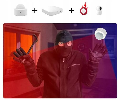 Czujnik Ruchu PIR ZigBee TUYA Micro Sensor Detektor Smart Life Zigbee2MQTT na Arena.pl