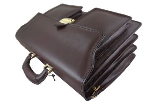 Aktówka męska - skóra naturalna - Czarna na Arena.pl