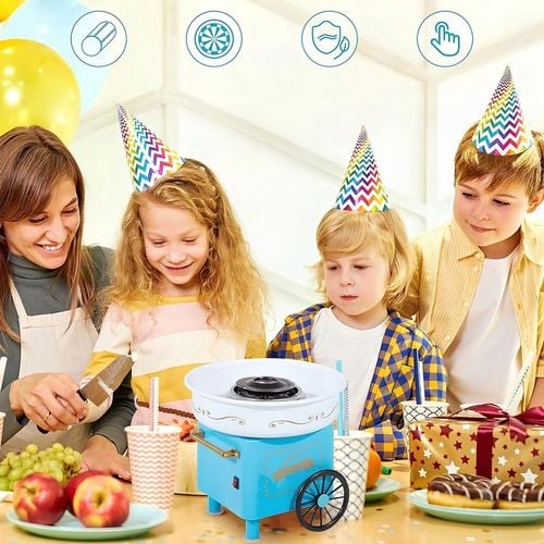 MASZYNA DO WATY CUKROWEJ DOMOWA WATA CUKROWA MASZYNKA WÓZEK + PATYCZKI na Arena.pl