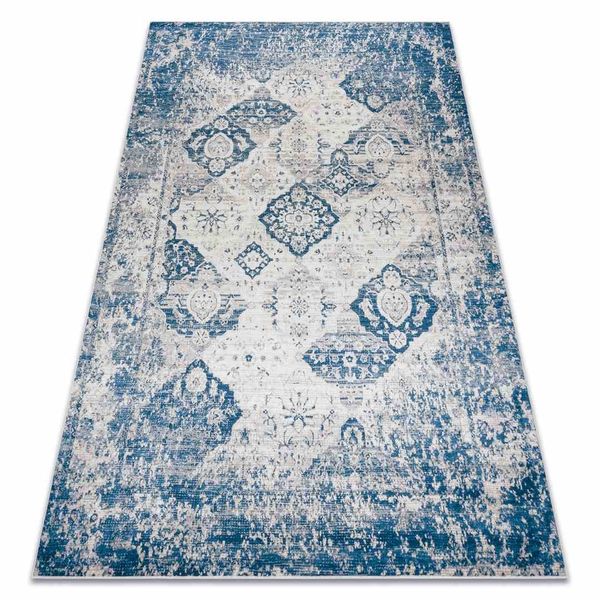 RUG/LU/ARLEN/ROSETTE2/BEIGE+BLUE/160x220 zdjęcie 2