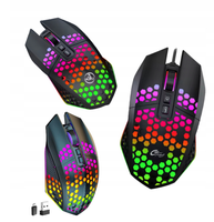 Mysza gamingowa bezprzewodowe bluetooth ergonomiczna dla graczy czarna