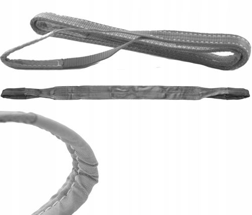 pas załadunkowy zawiesie 4m/120mm/4t pętla na końcach, szary na Arena.pl