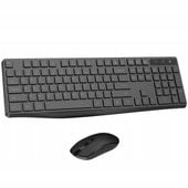 Klawiatura i Mysz Bezprzewodowa ZESTAW, 2.4GHz, 1600DPI, cicha, płaska