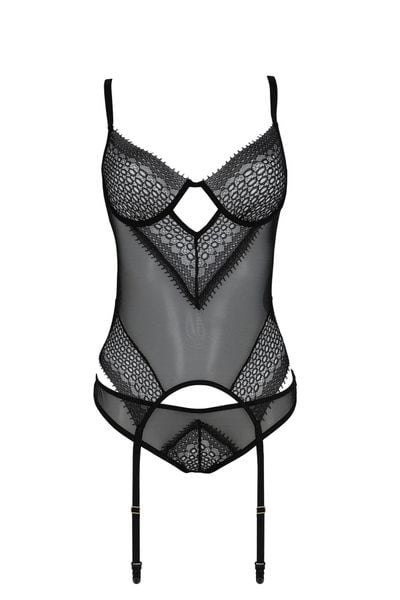 Bielizna-Denerys Corset Black S/M zdjęcie 3