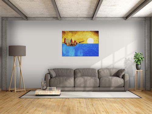 Obraz Dopłynąć do celu 100x70 CANVAS na Arena.pl