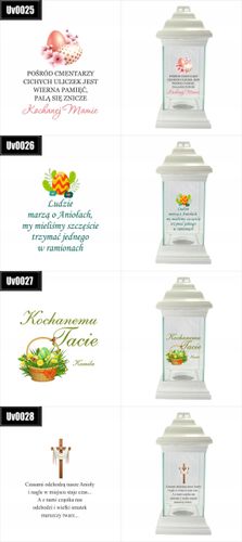 ZNICZ na grób ZE ZDJĘCIEM DEDYKACJĄ nadruk grawer na Arena.pl