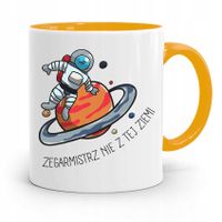 Kubek Żółty Dla Zegarmistrza Nie Z Tej Ziemi Z Nadrukiem Ze Zdjęciem