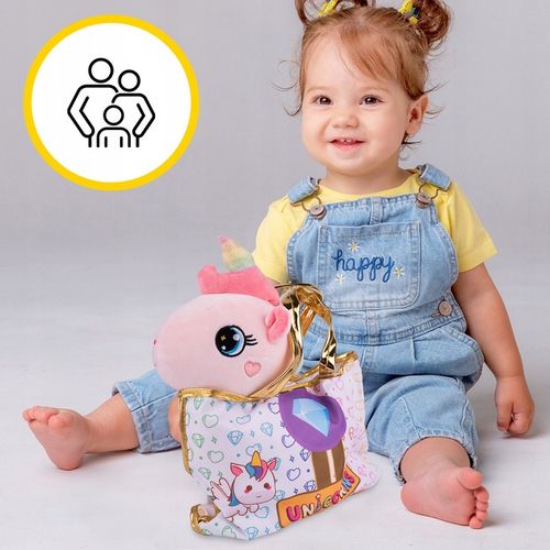 PLUSZOWY JEDNOROŻEC Z TOREBKĄ PLUSZOWA MASKOTKA PRZYTULANKA PLUSZAK UNICORN na Arena.pl