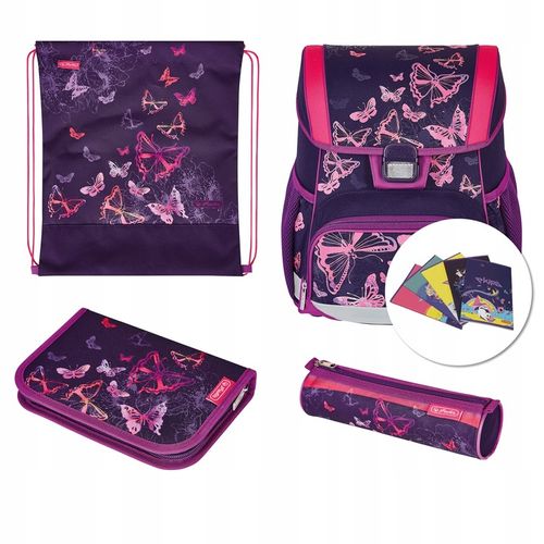 Zestaw tornister LOOP PLUS BUTTERFLIES + 5 ZESZYTÓW na Arena.pl