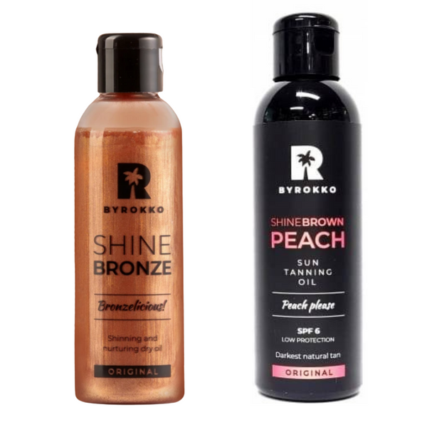 Byrokko Shine Brown SPF6 + Suchy Olejek Brązujący zdjęcie 1