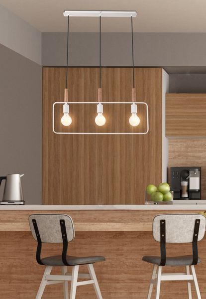 Frame zwis 3x60W E27 biały zdjęcie 4