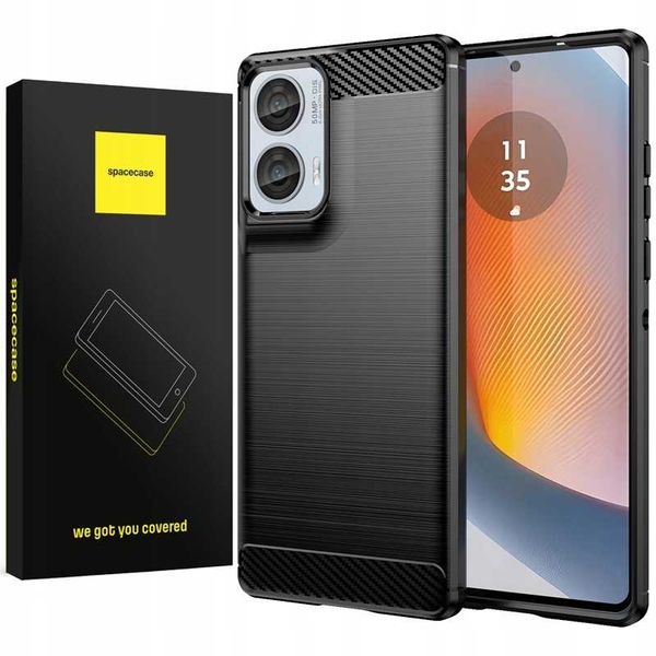 Spacecase Carbon Motorola G85 5G Black zdjęcie 1