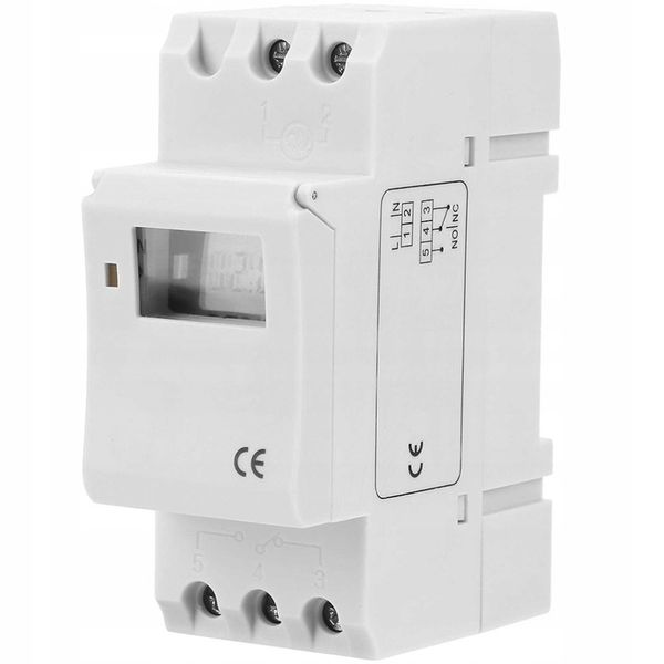ELEKTRONICZNY PROGRAMATOR WYŁĄCZNIK CZASOWY NA SZYNĘ DIN TYGODNIOWY LCD zdjęcie 3