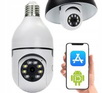 KAMERA ŻARÓWKA OBROTOWA IP WIFI W ŻARÓWCE 360