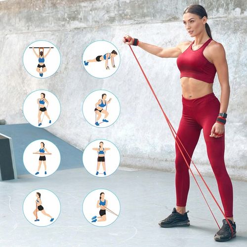 Zestaw 5 Gumy Taśmy Oporowe do Ćwiczeń Treningowe Powerband WYSOKA JAKOŚĆ na Arena.pl