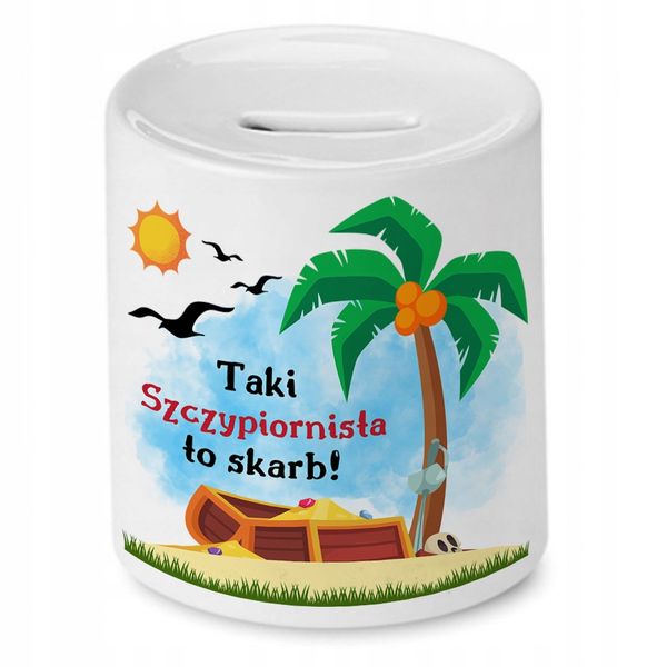 Dla Szczypiornisty Skarbonka Na Urodziny Prezent Z Nadrukiem Ze Zdjęciem zdjęcie 1