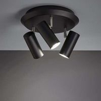 Industrialna LAMPA sufitowa BARCELONA 107348 Markslojd plafon OPRAWA okrągła metalowe tuby regulowane czarne