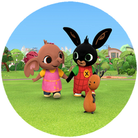 Opłatek na tort Królik Bing