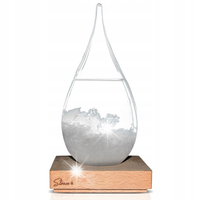 Barometr chemiczny burzowy kropla sztormowa Storm-Glass DROP piękny prezent