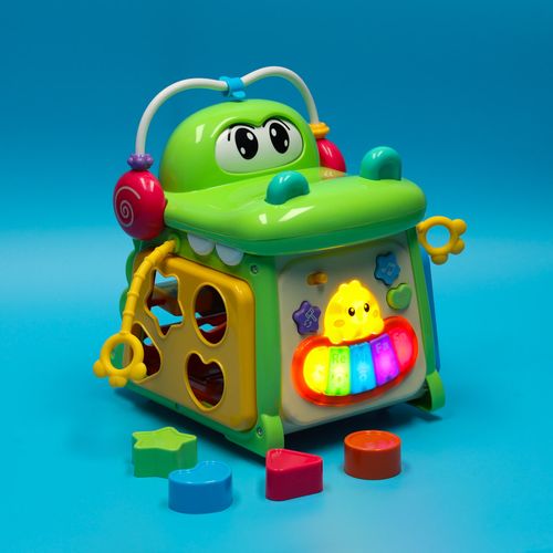 DLA NAJMŁODSZYCH  4W1KOSTKA EDUKACYJNA Z PIANINKIEM KROKODYL na Arena.pl