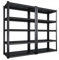 REGAŁ METALOWY czarny magazynowy 200x200x50 do garażu piwnicy biura