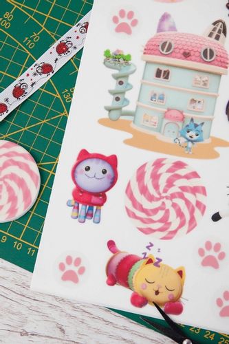 Wydruk Tort KOCI DOMEK GABI 17 El + GRATIS Tabliczka Napis Opłatek na Arena.pl