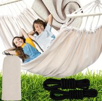 DUŻY HAMAK DWUOSOBOWY OGRODOWY MOCNY XXL 280x150 CM PAŁĄK POKROWIEC LINY