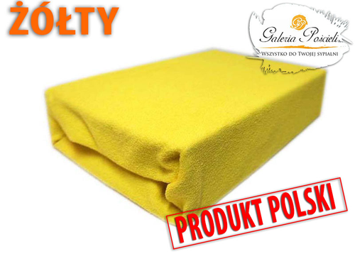 Prześcieradło frotte 140x200cm ŻÓŁTY na Arena.pl