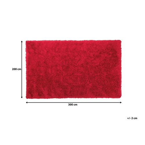 Dywan shaggy 200 x 300 cm czerwony CIDE na Arena.pl
