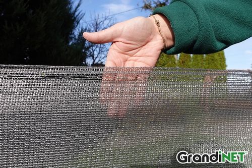 Siatka Maskująca Ogrodzenie Płot 1,5x15m Balkon Grafitowa Osłona Od Wiatru na Arena.pl