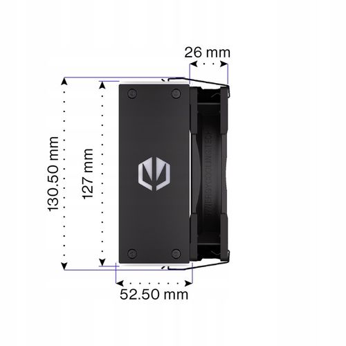 Chłodzenie procesora powietrzem ENDORFY Fera 5 Black ARGB, 120mm, TDP 220W na Arena.pl