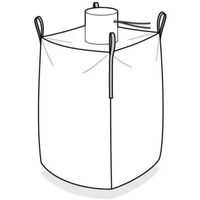 worek big bag z rękawem testowany certyfikat 90x90x130cm 1000kg