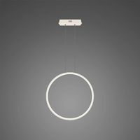 Lampa wisząca Ledowe Okręgi No.1X 60cm 3K ściemnialna biała