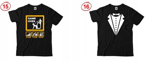 KOSZULKA NA WIECZÓR KAWALERSKI GAME OVER PREZENT na Arena.pl