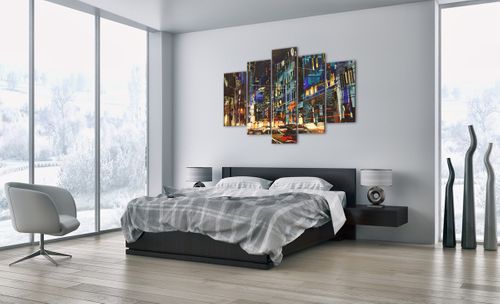 Obraz Na Płótnie - Miasto Centrum Auto - 150X100 Cm - Ea150X100-3787 na Arena.pl