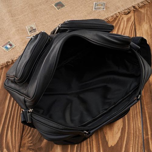 skórzana torba męska na ramię czarna listonoszka a4 do pracy abruzzo abr-20 na Arena.pl