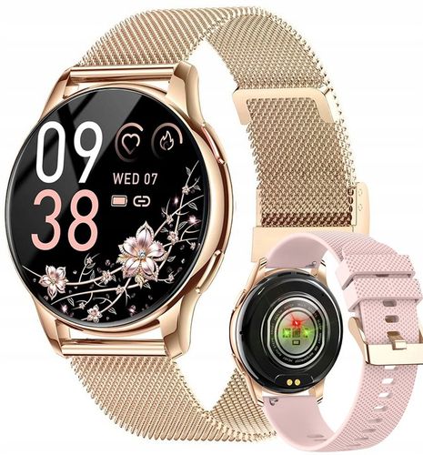 ZEGAREK DAMSKI SMARTWATCH AMOLED EKG POMIAR CUKRU CIŚNIENIE TEMPERATURA na Arena.pl