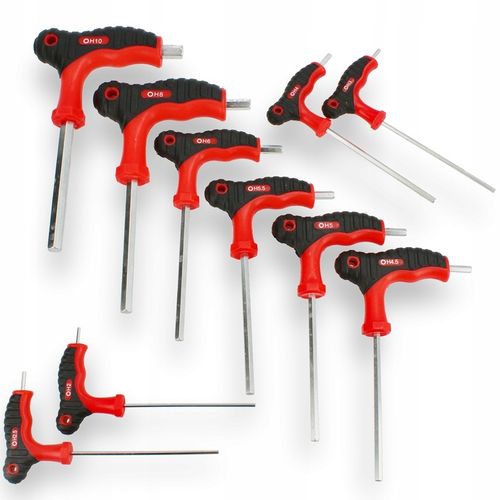 10x KLUCZE IMBUSOWE HEX IMBUSY ZESTAW 2-10 mm Rowerowe Sześciokątne na Arena.pl