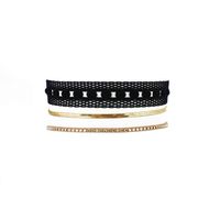 naszyjnik choker koronka - czerń n520cz