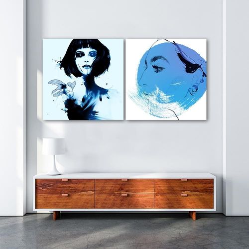 Deco Panel, Kobieta i ryba 40x40 na Arena.pl