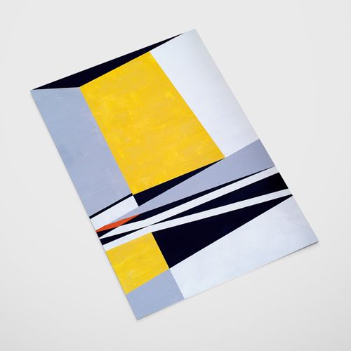 Plakat geometryczna abstrakcja 21x29,7 cm A4 na Arena.pl