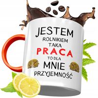 Kubek Pomarańczowy Dla Rolnika Prezent Z Nadrukiem Ze Zdjęciem