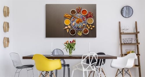 Obraz Na Płótnie Do Jadalni Kuchni Kolorowe Przyprawy Zioła 30cm x 20cm na Arena.pl