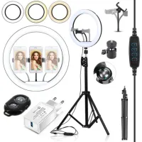 LAMPA PIERŚCIENIOWA LED RING MAKIJAŻ STATYW SELFIE