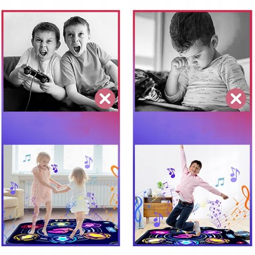 MUZYCZNA MATA DO TAŃCA DLA DZIECI MUZYKA GRA BLUETOOTH 5 TRYBA 9 POZIOM na Arena.pl