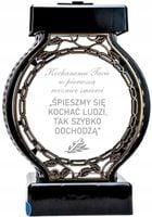 Znicz personalizowany z dedykacją grawer na szkle DLA TATY na cmentarz