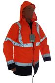 Uran P kurtka ostrzegawcza robocza BHP zimowa XXXL