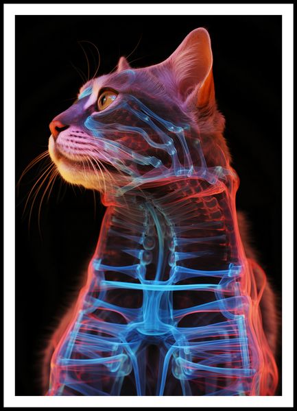 Plakat 70x100cm Anatomia Kota zdjęcie 3